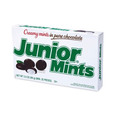 Junior Mints Theater Box, Dark Chocolate Mint, 35 oz Box, PK12, 12PK 793040